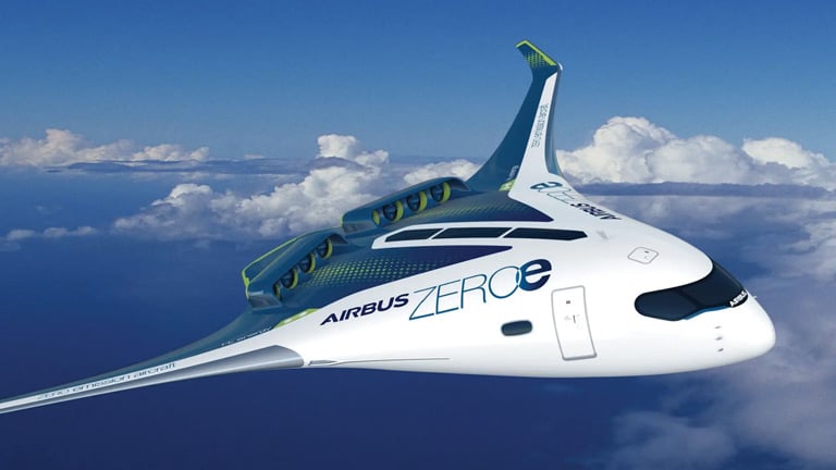 Airbus Zero Emission Aircraft Rendering